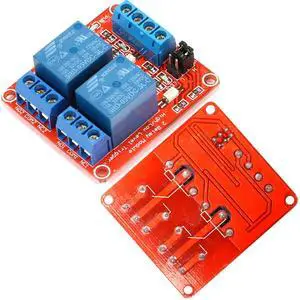 5V 2-Channel Relay Module with Optocoupler Isolation, Supports High and Low Level Trigger, Compatible with Arduino and Raspberry Pi for DIY Electronics Projects 5V 2-Channel Relay Module with Optocoupler Isolation, Supports High and Low Level Trigger, Compatible with Arduino and Raspberry Pi for DIY Electronics Projects