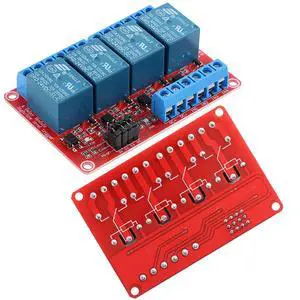 24V Relay Module with Optocoupler Isolation, 4 Channel High/Low Level Trigger, Compatible with Arduino Raspberry Pi for DIY Projects 24V Relay Module with Optocoupler Isolation, 4 Channel High/Low Level Trigger, Compatible with Arduino Raspberry Pi for DIY Projects