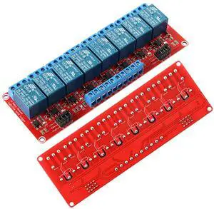 12V Relay Module with Optocoupler Isolation, 8 Channel High/Low Level Trigger, Compatible with Arduino Raspberry Pi for DIY Projects 12V Relay Module with Optocoupler Isolation, 8 Channel High/Low Level Trigger, Compatible with Arduino Raspberry Pi for DIY Projects