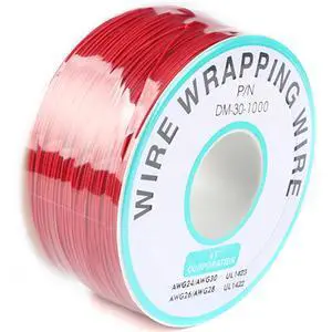 Red Electronic Wire - DM-30-1000, 30 AWG Single Core, Tinned Copper Solid Cable, 250M, P/N PCB Red Electronic Wire - DM-30-1000, 30 AWG Single Core, Tinned Copper Solid Cable, 250M, P/N PCB