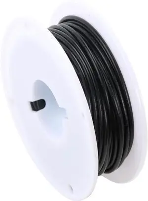26AWG PVC Hookup Wire 20m/66ft Black, 1007 Tinned Copper Electronic Wire, 300V 80°C Fly Jumper Cable for PCB DIY Electronics 26AWG PVC Hookup Wire 20m/66ft Black, 1007 Tinned Copper Electronic Wire, 300V 80°C Fly Jumper Cable for PCB DIY Electronics