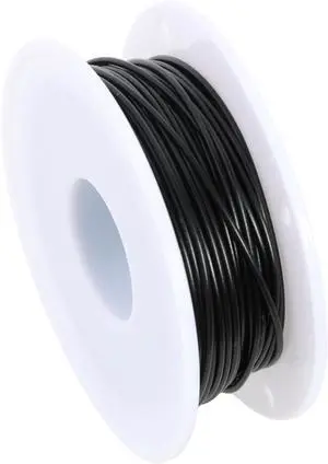 28AWG PVC Hookup Wire 20m/66ft Black, 1007 Tinned Copper Electronic Wire, 300V 80°C Fly Jumper Cable for PCB DIY Electronics 28AWG PVC Hookup Wire 20m/66ft Black, 1007 Tinned Copper Electronic Wire, 300V 80°C Fly Jumper Cable for PCB DIY Electronics