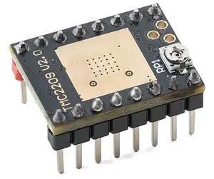 TMC2209 Stepper Motor Driver Module, 4.7528 V, 1.2 A RMS, 1/256 Microstepping, with Heatsink TMC2209 Stepper Motor Driver Module, 4.7528 V, 1.2 A RMS, 1/256 Microstepping, with Heatsink