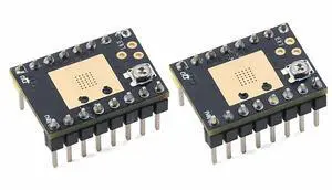 2pcs TMC2208 Stepper Motor Driver Module, 4.7536 V, 1.4 A RMS, 1/256 Microstepping, with Heatsink 2pcs TMC2208 Stepper Motor Driver Module, 4.7536 V, 1.4 A RMS, 1/256 Microstepping, with Heatsink