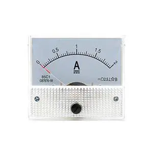DC Pointer Ammeter 85C1 Current Voltmeter Panel 2.5 Accuracy DC 0-2A 85C1 Analog Small Meter 2A Mechanical Meter Front Face 65 * 56MM DC Pointer Ammeter 85C1 Current Voltmeter Panel 2.5 Accuracy DC 0-2A 85C1 Analog Small Meter 2A Mechanical Meter Front Face 65 * 56MM