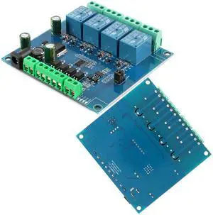 Modbus RTU 4 Channel Relay Module with RS485/TTL UART, 1 Input 1 Output, 7-24V Anti-Reverse Protection for Industrial Home Automation Modbus RTU 4 Channel Relay Module with RS485/TTL UART, 1 Input 1 Output, 7-24V Anti-Reverse Protection for Industrial Home Automation