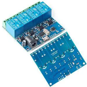 LCUS-4 USB Relay Module 4 Channel with Overcurrent Protection for Home Automation, Serial Control, Intelligent USB Switch LCUS-4 USB Relay Module 4 Channel with Overcurrent Protection for Home Automation, Serial Control, Intelligent USB Switch