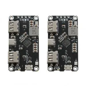 2pcs IP5328P Bidirectional FastCharge Power Bank Module, 3.7 V to 5 V 9 V 12 V Boost Converter Board 2pcs IP5328P Bidirectional FastCharge Power Bank Module, 3.7 V to 5 V 9 V 12 V Boost Converter Board