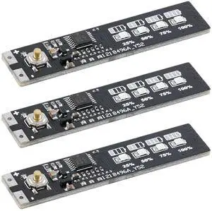 3pcs 1-4 Series 3.7V li Battery Power Indication Display Module Detection Board 3pcs 1-4 Series 3.7V li Battery Power Indication Display Module Detection Board