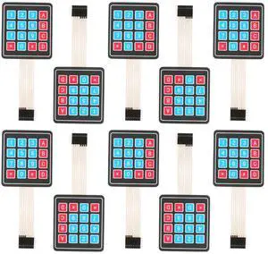 10Pcs 4 x 4 Matrix Array Membrane Switch 76.9*76.9mm Keypad Keyboard 16 Key Matrix Array Membrane Switch Microcontroller Extended Keyboard 8Pin Dupont for Arduino 10Pcs 4 x 4 Matrix Array Membrane Switch 76.9*76.9mm Keypad Keyboard 16 Key Matrix Array Membrane Switch Microcontroller Extended Keyboard 8Pin Dupont for Arduino