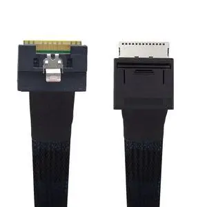 xiwai Oculink SFF-8611 8i PCIe PCI-Express to SFF-8654 8i 8X Extension Cord Slimline Data Active Cable for SSD(1.6FT) xiwai Oculink SFF-8611 8i PCIe PCI-Express to SFF-8654 8i 8X Extension Cord Slimline Data Active Cable for SSD(1.6FT)