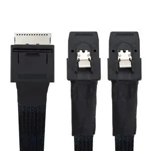 xiwai OCuLink PCIe PCI-Express SFF-8611 8X 8-Lane to Dual SFF-8087 4X SSD Data Active Cable 50cm xiwai OCuLink PCIe PCI-Express SFF-8611 8X 8-Lane to Dual SFF-8087 4X SSD Data Active Cable 50cm