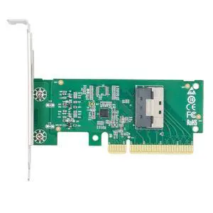 xiwai PCIE5.0 Extender Adapter PCI-Express 8X to MCIO 8i Mini Cool Edge IO SFF-TA-1016 Interface Expansion Controller Card for Mainboard SSD Graphics Card xiwai PCIE5.0 Extender Adapter PCI-Express 8X to MCIO 8i Mini Cool Edge IO SFF-TA-1016 Interface Expansion Controller Card for Mainboard SSD Graphics Card