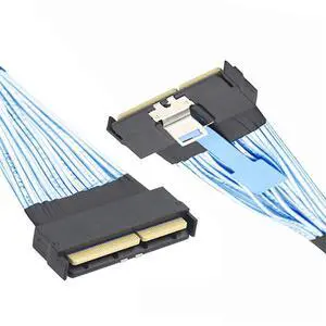 xiwai PCI-E 5.0 MCIO 16x Cable Mini Cool Edge IO STR PCI-E 124Pin Male to MCIO 124Pin Male Extender Cord 50cm with Pull Tab xiwai PCI-E 5.0 MCIO 16x Cable Mini Cool Edge IO STR PCI-E 124Pin Male to MCIO 124Pin Male Extender Cord 50cm with Pull Tab