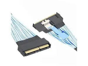 PCI-E 5.0 MCIO 16x Cable Mini Cool Edge IO STR PCI-E 124Pin Male to MCIO 124Pin Male Extender Cord 50cm with Pull Tab PCI-E 5.0 MCIO 16x Cable Mini Cool Edge IO STR PCI-E 124Pin Male to MCIO 124Pin Male Extender Cord 50cm with Pull Tab