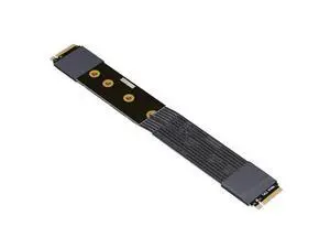 PCIe 5.0 M.2 NGFF NVMe Key M Male to Male Flat Extender Cable Gen5 (K44SS-BK(Tx-Tx/Rx-RX), 15cm) PCIe 5.0 M.2 NGFF NVMe Key M Male to Male Flat Extender Cable Gen5 (K44SS-BK(Tx-Tx/Rx-RX), 15cm)