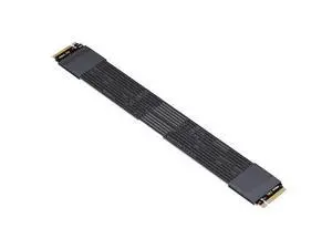PCIe 5.0 M.2 NGFF NVMe Key M Male to Male Flat Extender Cable Gen5 (K44NS-BK(Tx-Rx), 25cm) PCIe 5.0 M.2 NGFF NVMe Key M Male to Male Flat Extender Cable Gen5 (K44NS-BK(Tx-Rx), 25cm)