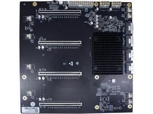 PCIe 4.0 to SlimSAS Adapter Card, (4) X16 Slots and (4) SFF-8654 Ports (2Up/2Down), with Broadcom PEX88096 Switch Chip, Compatible Windows/Linux/VMware/Freebsd/Ubuntu PCIe 4.0 to SlimSAS Adapter Card, (4) X16 Slots and (4) SFF-8654 Ports (2Up/2Down), with Broadcom PEX88096 Switch Chip, Compatible Windows/Linux/VMware/Freebsd/Ubuntu