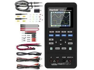 Hantek 3in1 Handheld Oscilloscope, 40MHz 2CH Automatic Digital Oscilloscope, Multimeter, Waveform Generator with LCD Color Screen, Chargeable with Replaceable Lithium Battery, 2CH+AFG+DMM 2D42 Hantek 3in1 Handheld Oscilloscope, 40MHz 2CH Automatic Digital Oscilloscope, Multimeter, Waveform Generator with LCD Color Screen, Chargeable with Replaceable Lithium Battery, 2CH+AFG+DMM 2D42