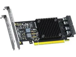 ST583 4-Port SFF-8643 to PCIE 3.0 X16 Adapter Card with PEX8747 Controller for High-Density U.2/U.3/M.2 NVMe RAID Storage Solution ST583 4-Port SFF-8643 to PCIE 3.0 X16 Adapter Card with PEX8747 Controller for High-Density U.2/U.3/M.2 NVMe RAID Storage Solution