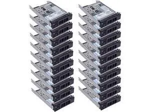 20-Pack 3.5" Hard Drive Tray Caddy with 2.5" Drive Adapter Compatible with D-ELL PowerEdge Servers R540 R640 R740 R6415 R7415 R7425 R550 T550 R650 R750 R7515 R7525 T560 R660 R760 R6625 R7615 R7625 20-Pack 3.5" Hard Drive Tray Caddy with 2.5" Drive Adapter Compatible with D-ELL PowerEdge Servers R540 R640 R740 R6415 R7415 R7425 R550 T550 R650 R750 R7515 R7525 T560 R660 R760 R6625 R7615 R7625