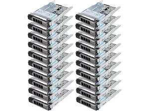 20-Pack 3.5" Hard Drive Tray Caddy with 2.5" Drive Adapter Compatible with D-ELL PowerEdge Servers R430 T430 R530 T630 R730 R930 R420 T420 R520 T620 R720 R410 R415 T410 5510 R515 T610 R710 T710 20-Pack 3.5" Hard Drive Tray Caddy with 2.5" Drive Adapter Compatible with D-ELL PowerEdge Servers R430 T430 R530 T630 R730 R930 R420 T420 R520 T620 R720 R410 R415 T410 5510 R515 T610 R710 T710