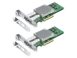 10Gb PCI-E NIC Network Card, with Broadcom BCM57810S Chipset, Dual SFP+ Port, PCI Express Ethernet LAN Adapter Support Windows Server/Windows/Linux/VMware, 2-Pack 10Gb PCI-E NIC Network Card, with Broadcom BCM57810S Chipset, Dual SFP+ Port, PCI Express Ethernet LAN Adapter Support Windows Server/Windows/Linux/VMware, 2-Pack