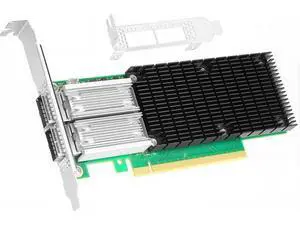 100GbE NIC Card for Mellanox MCX456A-ECAT, PCIe 3.0 x16 100Gb VPI Ethernet NIC with Mellanox ConnectX-4 Chipset, Dual QSFP28 IB Network Card Support RDMA 100GbE NIC Card for Mellanox MCX456A-ECAT, PCIe 3.0 x16 100Gb VPI Ethernet NIC with Mellanox ConnectX-4 Chipset, Dual QSFP28 IB Network Card Support RDMA