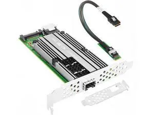 M.2 to 25GbE SFP28 NIC, Single SFP28 Port with Mellanox ConnectX-4 Lx Chipset, M.2 + M Key + SFF-8087 with 35cm(13.7in) Cable, 25 Gigabit Network Card Support RDMA M.2 to 25GbE SFP28 NIC, Single SFP28 Port with Mellanox ConnectX-4 Lx Chipset, M.2 + M Key + SFF-8087 with 35cm(13.7in) Cable, 25 Gigabit Network Card Support RDMA