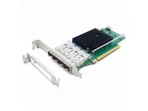 25G Network Card, 4-Port SFP28 Adapter, PCIe 4.0 x16, SR-IOV/RDMA/DPDK, for Windows/Linux/VMware Server E810 Controller Inside 25G Network Card, 4-Port SFP28 Adapter, PCIe 4.0 x16, SR-IOV/RDMA/DPDK, for Windows/Linux/VMware Server E810 Controller Inside