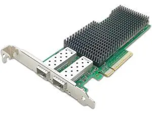 10/25Gb Dual Converged Network Card (NIC), 25gigabit Ethernet Interface Adapter 2 x SFP28 Port,PCIe 3.0 x 8 Compatible with XXV710-DA2 Support Windows/Windows Server/Linux/Freebsd 10/25Gb Dual Converged Network Card (NIC), 25gigabit Ethernet Interface Adapter 2 x SFP28 Port,PCIe 3.0 x 8 Compatible with XXV710-DA2 Support Windows/Windows Server/Linux/Freebsd
