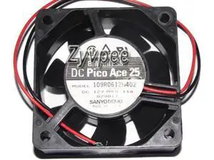 for 6025 60*25mm 109R0612H402 12V 0.11A 2 Wires Case fan 6CM server cpu cooler for 6025 60*25mm 109R0612H402 12V 0.11A 2 Wires Case fan 6CM server cpu cooler