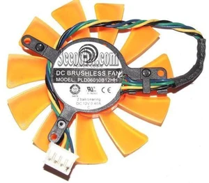 for Power Logic 55mm PLD06010B12HH 12V 0.4A 4 Wire 4 pins 32*39*43mm 11 orange blades vga fan graphics card cooler for Power Logic 55mm PLD06010B12HH 12V 0.4A 4 Wire 4 pins 32*39*43mm 11 orange blades vga fan graphics card cooler