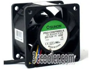 for Square Cooler of SUNON 60x38mm PSD1206PMBX-A 12V 18W 4Wires Axial Fan For HP server for Square Cooler of SUNON 60x38mm PSD1206PMBX-A 12V 18W 4Wires Axial Fan For HP server