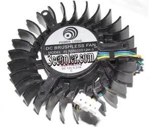 for Power Logic PLB05010S12H-3 12V 0.27A 4 wires 4 pins vga fan 9800GT 7800GTX graphics card cooler for Power Logic PLB05010S12H-3 12V 0.27A 4 wires 4 pins vga fan 9800GT 7800GTX graphics card cooler