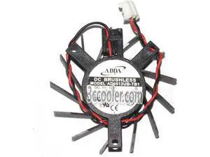 for ADDA AD0512UB-TB1 12V 0.22A 2 Wires 2 Pins Frameless VGA fan graphics Card cooler for ADDA AD0512UB-TB1 12V 0.22A 2 Wires 2 Pins Frameless VGA fan graphics Card cooler