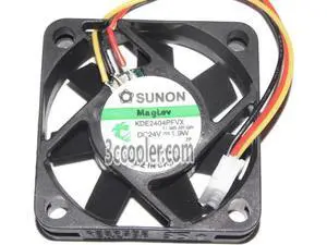 for SUNON 4010 40*10mm KDE2404PFVX 11.MS.AR.GN 24V 1.9W 3 Wires 3 Pins Case fan 4CM mini cooler for SUNON 4010 40*10mm KDE2404PFVX 11.MS.AR.GN 24V 1.9W 3 Wires 3 Pins Case fan 4CM mini cooler
