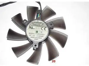 for EVERFLOW T129025SU 12V 0.38A 4 wires 4 pins VGA fan graphics card cooler for EVERFLOW T129025SU 12V 0.38A 4 wires 4 pins VGA fan graphics card cooler