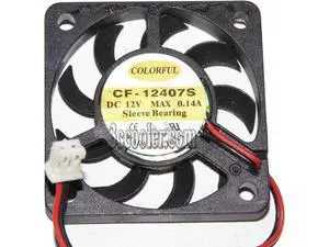 for Colorful 40mm*07mm CF-12407S 12V 0.14A 2 wires 2 Pins Inverter fan switch cooler for Colorful 40mm*07mm CF-12407S 12V 0.14A 2 wires 2 Pins Inverter fan switch cooler