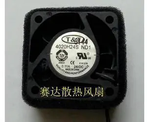 for DC square Cooler of TT 4020 4020H24S ND1 with 24V 0.11A 2-Wires case fan for DC square Cooler of TT 4020 4020H24S ND1 with 24V 0.11A 2-Wires case fan