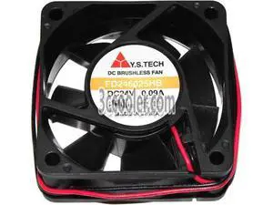 for Y.S.TECH 6025 60*25mm FD246025HB 24V 0.09A 2 Wires Case fan 6CM cpu cooler for Y.S.TECH 6025 60*25mm FD246025HB 24V 0.09A 2 Wires Case fan 6CM cpu cooler