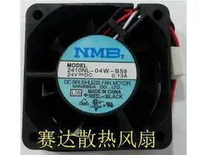 for DC square Cooler of NMB 60*25mm 2410NL-04W-B59 with 24V 0.13A 3-Wires 3 Pins case fan for inverter converter for DC square Cooler of NMB 60*25mm 2410NL-04W-B59 with 24V 0.13A 3-Wires 3 Pins case fan for inverter converter