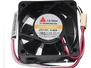 for Original Y.S.TECH 6025 60*25mm FD126025EB 12V 0.42A 3 Wires 3 Pins Case fan 6CM CPU coole for Original Y.S.TECH 6025 60*25mm FD126025EB 12V 0.42A 3 Wires 3 Pins Case fan 6CM CPU coole