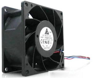 for Delta 8038 12V 8CM FFB0812VHE Dual Balls Bearing DC Fan with 0.57A 1.35A 3 Wires 3Pins Connector for Delta 8038 12V 8CM FFB0812VHE Dual Balls Bearing DC Fan with 0.57A 1.35A 3 Wires 3Pins Connector