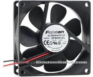 for Delta/FONSAN 8CM 8025 DFB0812L 12V 0.08A 2 Wires 2 Pins Case Fan for Delta/FONSAN 8CM 8025 DFB0812L 12V 0.08A 2 Wires 2 Pins Case Fan