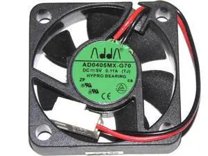 for ADDA 40*10MM 4CM AD0405MX-G70 (TJ) DC 5V 0.11A 2 Wires 2 pins Hypro Bearing Micro case fan for ADDA 40*10MM 4CM AD0405MX-G70 (TJ) DC 5V 0.11A 2 Wires 2 pins Hypro Bearing Micro case fan
