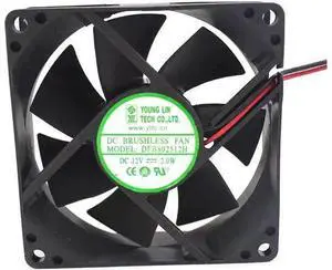 for DFB802512H 80*25mm DC 12V 2.0W 2 wires 2 pins 8cm case fan for DFB802512H 80*25mm DC 12V 2.0W 2 wires 2 pins 8cm case fan