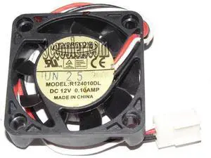 for EVERFLOW 4010 R124010DL 12V 0.1A 3 Wires 3 Pins connector Square DC Fan for EVERFLOW 4010 R124010DL 12V 0.1A 3 Wires 3 Pins connector Square DC Fan
