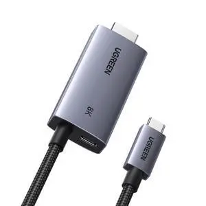 UGREEN USB C to HDMI Cable with 140W PD Fast Charging 8K@60Hz, 6.6FT UGREEN USB C to HDMI Cable with 140W PD Fast Charging 8K@60Hz, 6.6FT