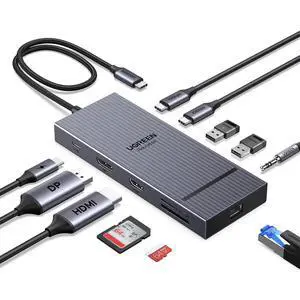 UGREEN USB C Docking Station Dual Monitor, 11-in-1 Dock with HDMI and DP UGREEN USB C Docking Station Dual Monitor, 11-in-1 Dock with HDMI and DP